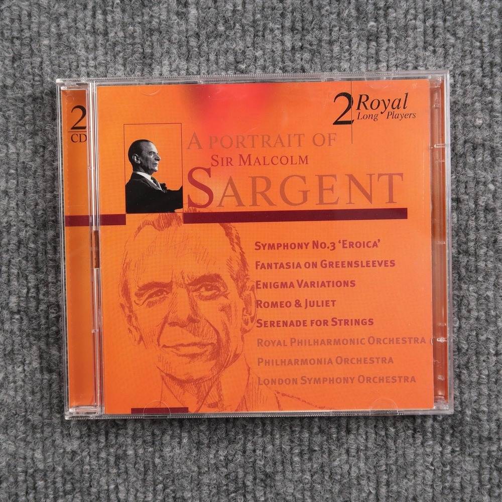 A Portrait Of Sir Malcolm Sargent 2 CD Set Royal Philharmonic Orchestra Classica